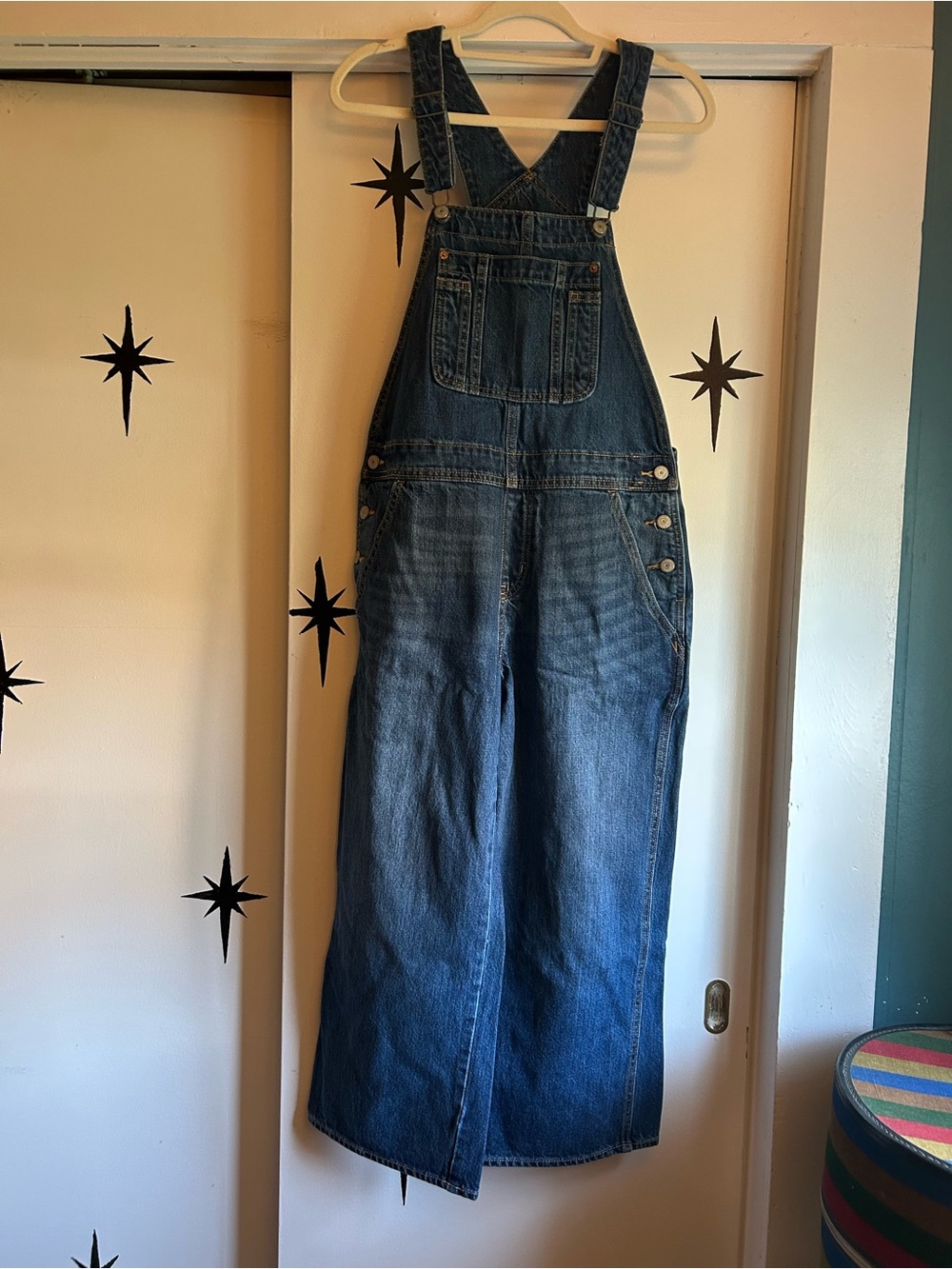 Old Navy Denim Women's Wide-Leg Overalls